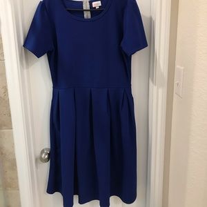 Lularoe Amelia Royal blue dress
